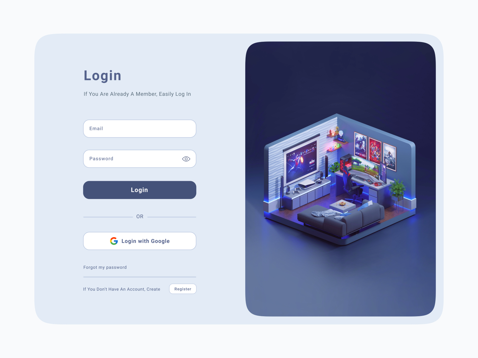 Origin Login by Bohnna Chhim on Dribbble