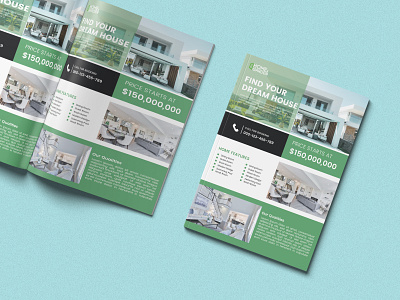 Real Estate Flyer 3d animation branding brochure business card design flyer graphic design hang tag illustration illustrator logo motion graphics print ui ux vector