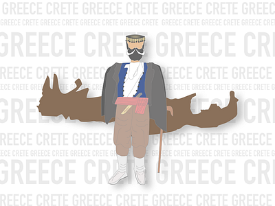 Crete Island Greece Logo crete greece kouroupakis michail pockee traditional ui ux