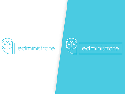 Edministrate Logo for education app aesthetic education geometric kouroupakis michail minimal owl ui ux