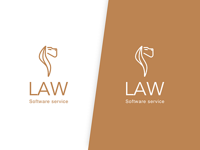 Law Lion Software Service Logo aesthetic elegant kouroupakis law lion michail minimal service software ui ux