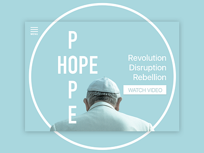 Pope Hope Landing Page