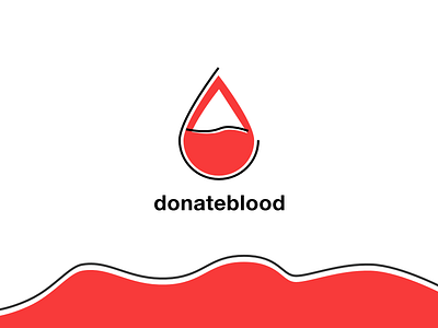 donateblood Logo aesthetic blood elegant kouroupakis logo michail minimal ui ux