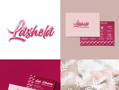 Lashela: Brand Identity Design branding graphic design logo