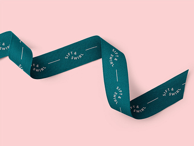 Sift & Swirl Ribbon Design brand identity design logo packaging ribbon design