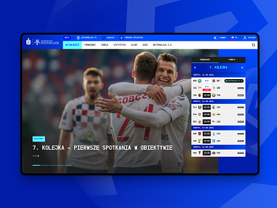 PKO Bank Polski Ekstraklasa Website football league soccer sport ui uiux ux web webdesign website