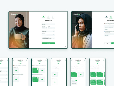 Capabox - onboarding desktop mentee mentoring mobile onboarding responsive ui ux