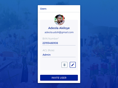 Invoicing App - Users app invite mobile profile ui users