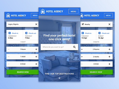 Mobile Web App Hotel app form hotel mobile reservation search web