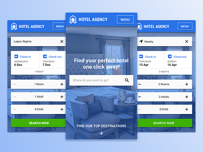 Mobile Web App Hotel