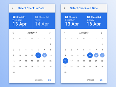 Check-in and Check-out Date app calendar check check in check out date hotel mobile reservation select selection web