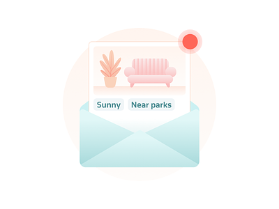 🔴 Get updates couch email house illustration plant ui update