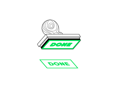 Getting sh*t done done stamp vector