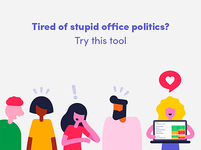 Office Politics banner computer gossip love monday.com politics