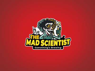 The Mad Scientist bangalore bar beer boomblastdesign branding design brewery brewery logo citypub mad scientist mascotlogo pub resturent satishgangaiah