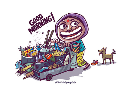 Good Morning illustration illustrator india may1st mayday