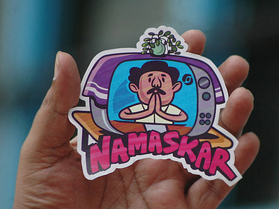 Namaskar animation india namaskar sticker tv
