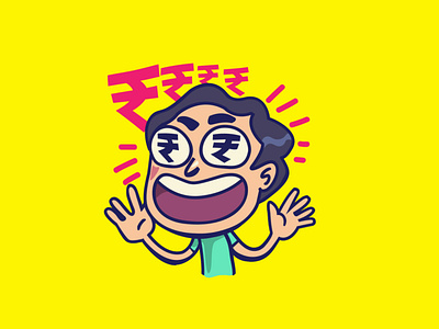 Rupee! sticker design for snapchat india.