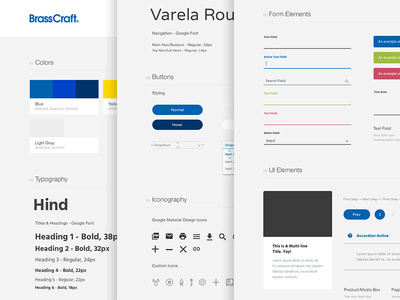 BrassCraft UI Style Guide