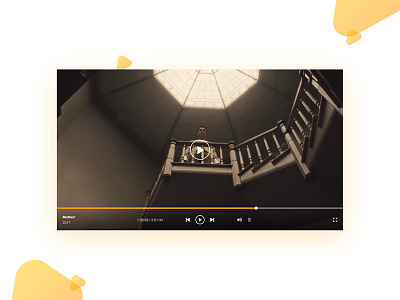 Video Player 057 dailyui minimal movie player ui ux video