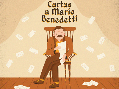 Cartas a Mario Benedetti character character design design illustration