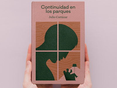 The Continuity of Parks by Julio Cortazar book cover books cortazar design illustration literature windows
