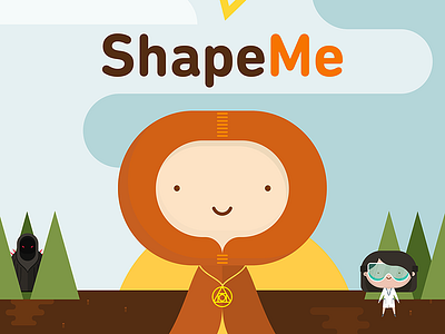 ShapeMe Cover design illustration ui video games