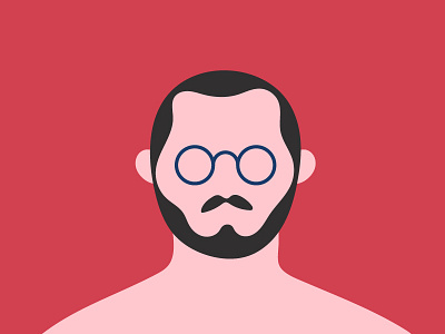 Self Portrait - Avatar avatar character design design icon ilustraron minimal mustache self portrait