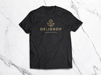 Delishop Branding - T-Shirt branding coffee design flower food healthy t shirt uniform vegan