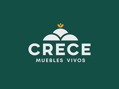 Crece - Branding brand brand design branding design furniture grow identity landscape logo logodesign logotype sustainable