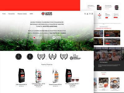 Website Redesign - Amor Perfecto branding coffee design ecommerce modern redesign shopify ui ux website