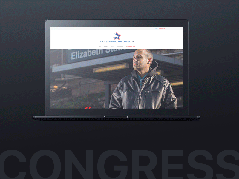 Eloy Delgado for Congress Wesbite design modern responsive ui ux web website