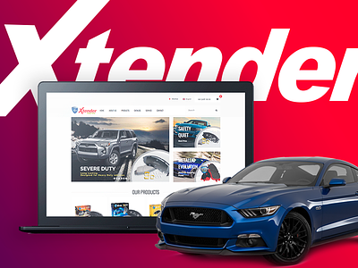 Xtender's Website cars minimalist modern website