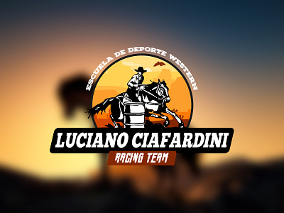 Luciano Ciafardini Racing Team Logo horse logo racing school team
