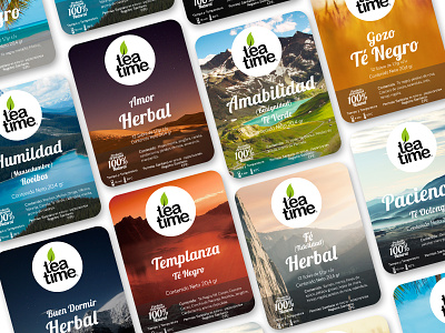 Tea Time product Labels branding design label label design labeldesign tea