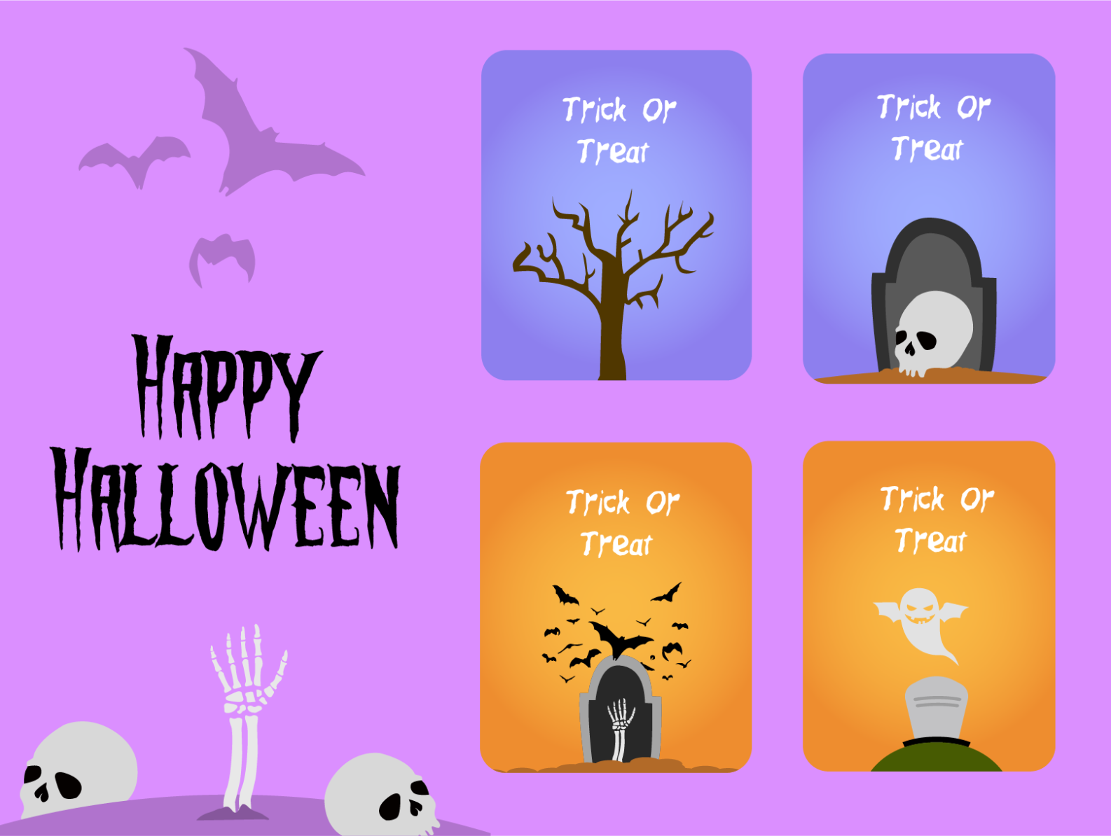Halloween Card by Bayu on Dribbble