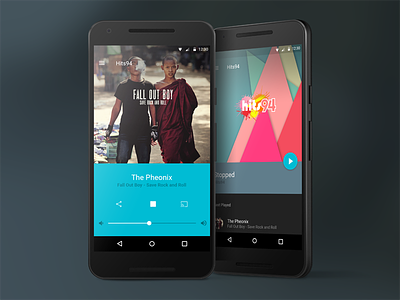 Android Media Player android app blue material material design media player