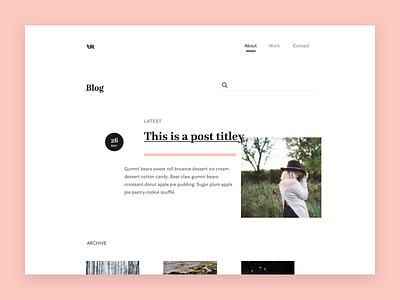 Asymmetric Blog Layout