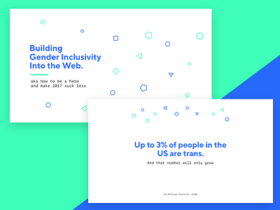 ElaConf Slide Design blue brutalism brutalist elaconf geometric green shapes slides trendy typography