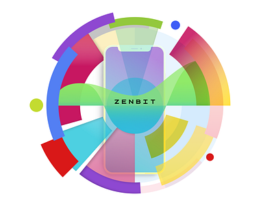 ZENBIT / Product design / 2019 art colorful design flat identity logo product design ui user interface ux