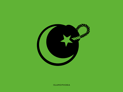 Islamophobia / Poster / 2016 art design illustration islamophobia minimalism pseudoart vector
