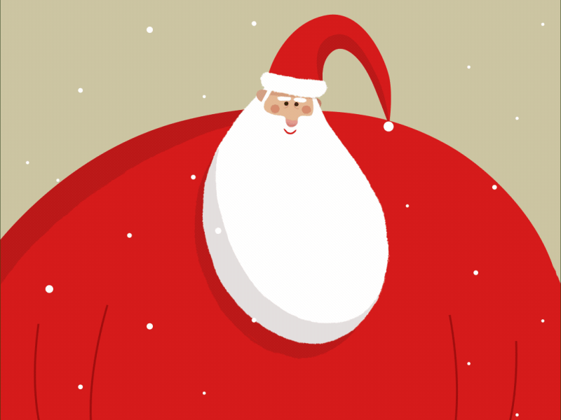 Santa Surprise after effects animation design gif graphics loop motion