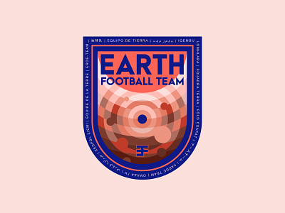 Earth Football Team branding football graphic design logo
