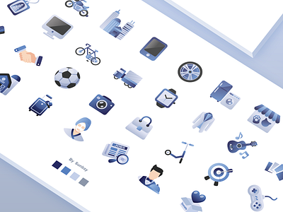 Category Icons 2021 3d animation branding button design graphic design icon illustration logo minimal motion graphics smooth sunbzy tech ui
