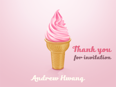 Thank You cone dribbble icons smooth sunbzy