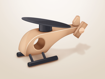 Solar Helicopter clean copter cute helicopter illustration smooth solar helicopter sunbzy wood
