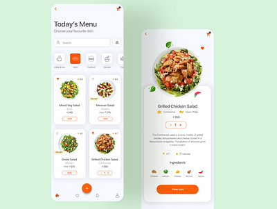 Neighbour Chef food delivery mockup visual design