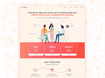 Food Genie ecommerce food delivery ui visual design