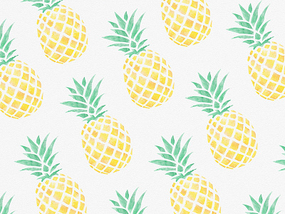 Pineapples illustration illustrator pineapple watercolors