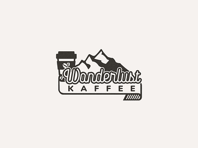 Wanderlust Coffee Logo branding business color design graphic design logo typography